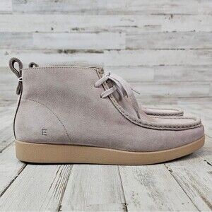 Everlane Moc Toe Wild Grey Neutral Suede Shoes Chukka Boots
